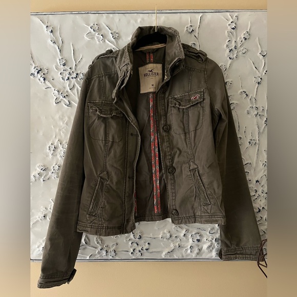 Hollister Army green lightweight jacket - Picture 1 of 2
